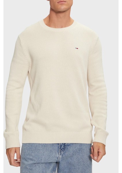 Pamuklu Regular Fit Bisiklet Yaka Kazak Erkek Kazak DM0DM18370 Acg