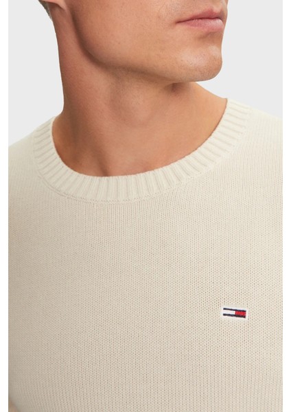 Pamuklu Regular Fit Bisiklet Yaka Kazak Erkek Kazak DM0DM18370 Acg fırsatları