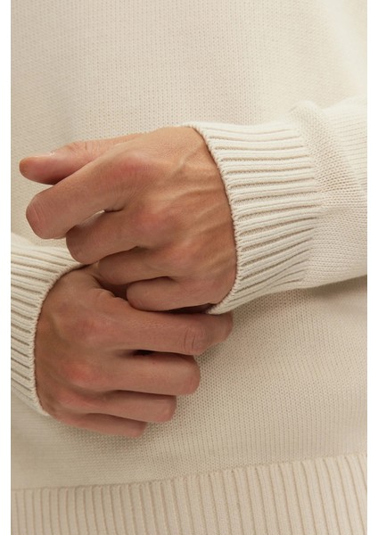 Pamuklu Regular Fit Bisiklet Yaka Kazak Erkek Kazak DM0DM18370 Acg indirimleri