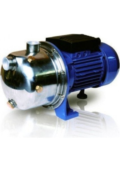 SJET100C 1 Hp Inox Ss 304 Paslanmaz Çelik Gövdeli ve Fanlı Krom Milli Jet Su Pompası