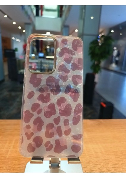 Samsung Galaxy A55 Leopar Desen Hologramlı Kılıf Darbe Korumalı Kapak modelleri