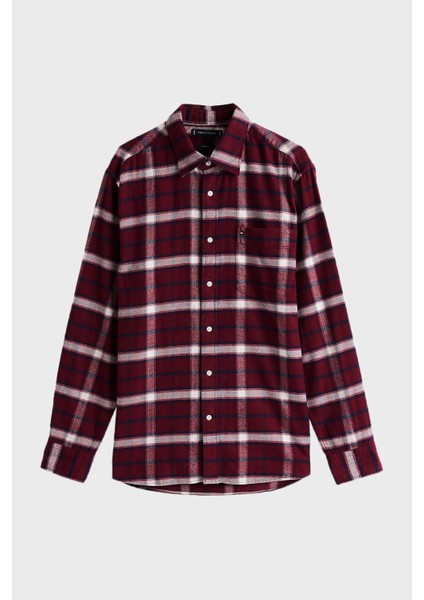 Pamuklu Regular Fit Ekoseli Gömlek Erkek Gömlek MW0MW36842 0qj indirimleri