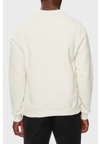 Pamuklu Regular Fit Bisiklet Yaka Logo Nakışlı Sweat Erkek Sweat MW0MW35526 Z00