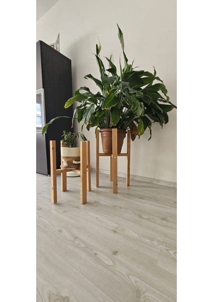 Ahşap Dekoratif Saksı Altlığı 2’li Ürün Ölçüleri: Yükseklik: 50-60 cm fiyatları