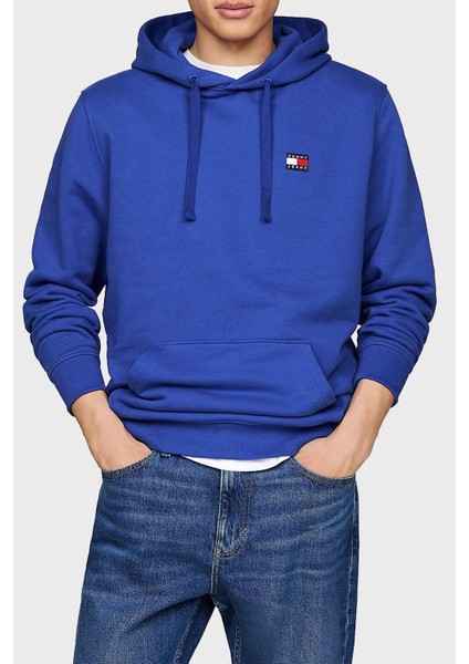 Pamuklu Regular Fit Kapüşonlu Yaka Kanguru Cepli Sweat Erkek Sweat DM0DM17988 C8T