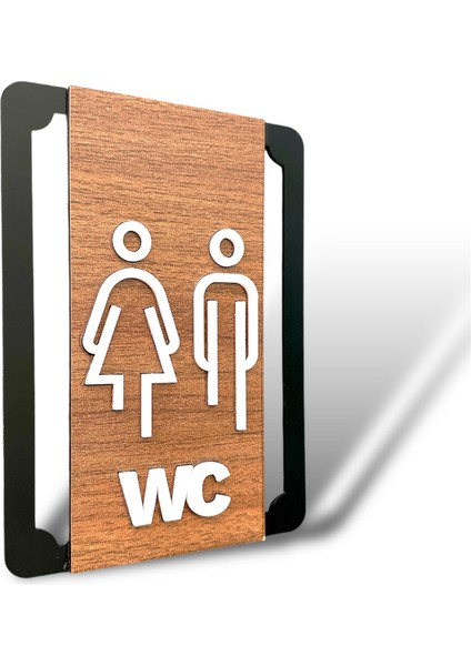 Wc Yönlendirme Seti Pleksi ve Ahşap