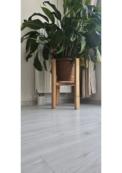 Ahşap Dekoratif Saksı Altlığı Tekli 50*30*30 cm