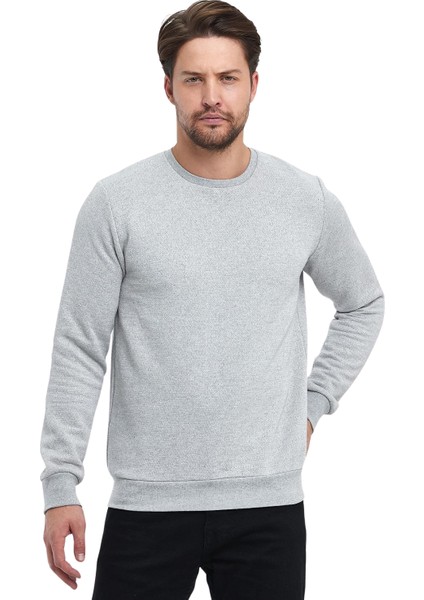 Erkek Şardonlu Sıfır Yaka Sweat