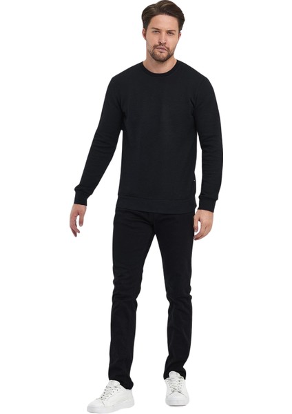 Erkek Şardonlu Sıfır Yaka Sweat fiyatları