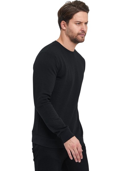 Erkek Şardonlu Sıfır Yaka Sweat modelleri