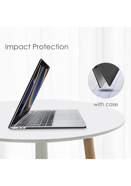 Apple MacBook Pro 14 M4 Çipli 2024 Darbelere Dayanıklı Ön Arka Clear Parlak Kapak Kılıf A3112 A3185 A3401