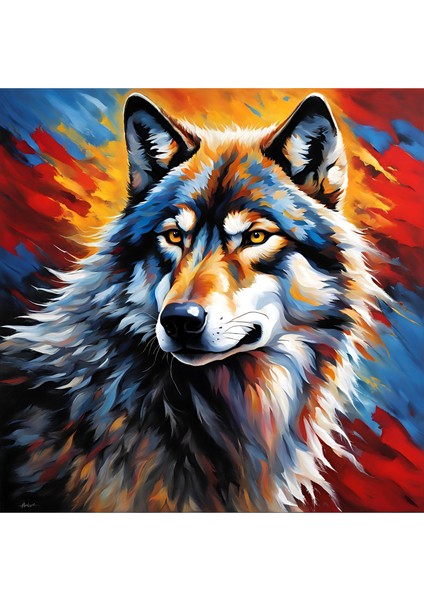 Asil Kurt 35 50X50CM Çerçevesiz Karton Tablo
