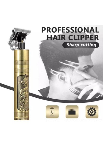 Vintage T9 Profesyonel USB Şarjlı Elektrikli Saç Kesme Makinesi Kesme Makinesi (Yurt Dışından) fırsatları