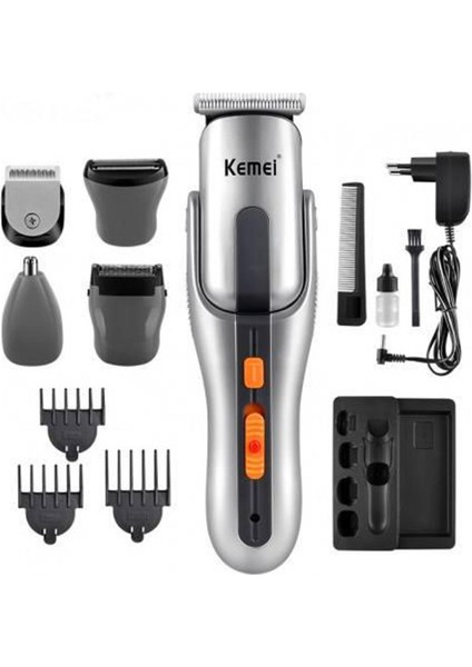 Kemei KM-680A 8'i 1 Arada Düzeltici Tıraş Makinesi Burun Düzelticiler Hepsi Bir Arada Tıraş Seti/kiti Hareketli Başlık ve Turbo Hızı || Kemeı Km 680A 8'i 1 Arada (Yurt Dışından)