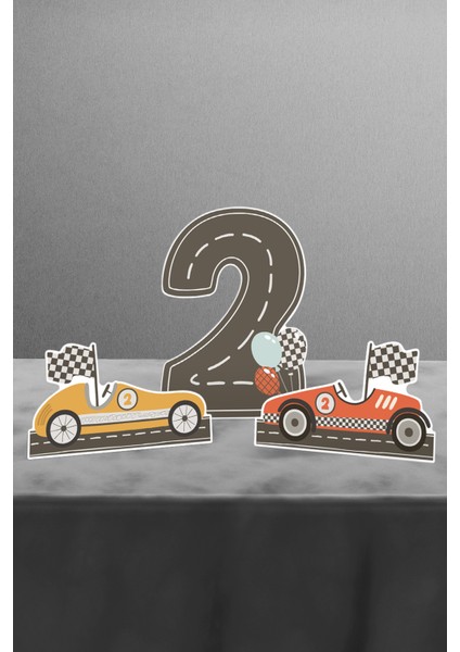Retro Araba Temalı Two Fast 2 Yaş Doğum Günü Parti Seti - Maxi
