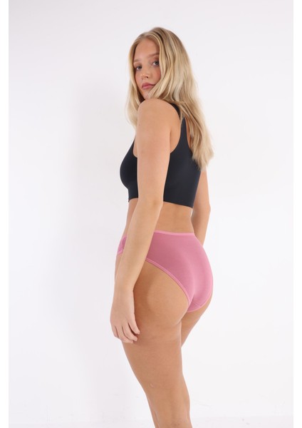 3'lü Adet Pamuklu Bayan Bikini