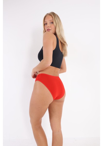 3'lü Adet Pamuklu Bayan Bikini