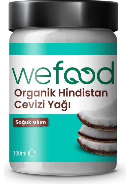 Organik Hindistan Cevizi Yağı 300 ml (Soğuk Sıkım) 8681749104321