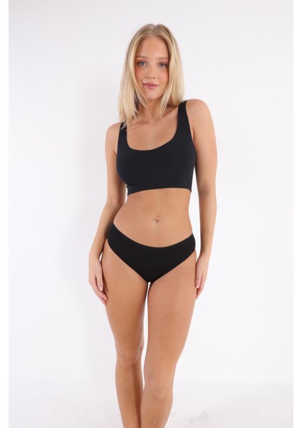 3'lü Adet Pamuklu Bayan Bikini