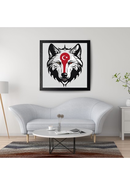 Asil Kurt 22 50X50CM Çerçevesiz Karton Tablo