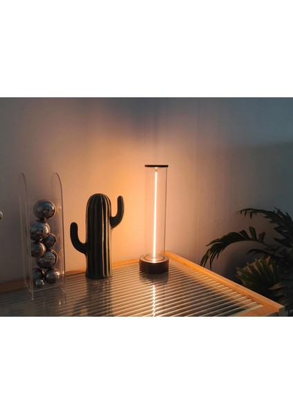 Masa Lambası Abajur Şarjlı Manyetik Modern Okuma Işığı 3 Modlu Strip Light Dokunmatik Işık Dekoratif