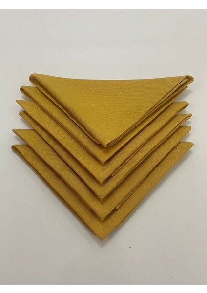 Gold Kumaş Peçete Özel Dikişli 6lı Peçete Takımı