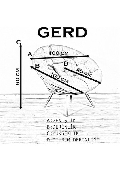 Modern Tekli Koltuk Berjer | Geniş Oturma Alanı, Yerli Üretim, Dekoratif ve Dayanıklı Kumaş – Kolay Kurulum