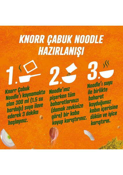 Körili Çabuk Noodle 66 gr x 12 Adet