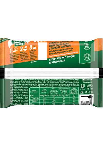 Körili Çabuk Noodle 66 gr x 12 Adet