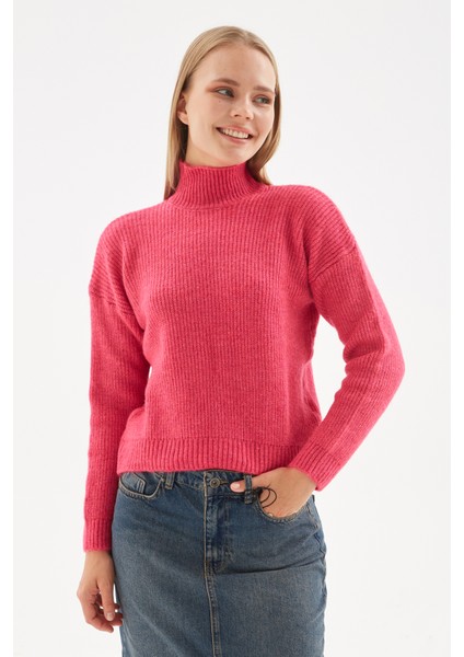 Slim Fit Dik Yaka Kazak Kadın Kazak 24K0116K1