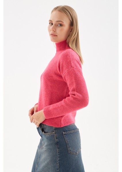 Slim Fit Dik Yaka Kazak Kadın Kazak 24K0116K1 modelleri