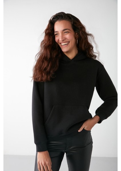 Paula Relaxed Siyah Sweatshirt fiyatları
