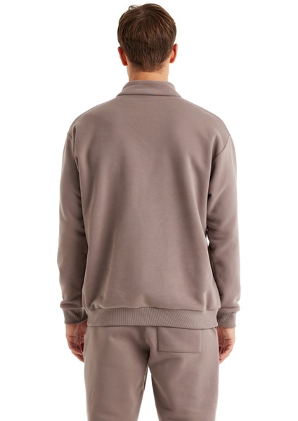 Erkek Sweatshirt 40620 - Vizon fiyatları
