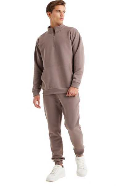 Erkek Sweatshirt 40620 - Vizon modelleri