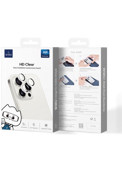 iPhone 16 Pro Max LG-007 Lens Guard Anti Reflective Kamera Lens Koruyucuuygulama Aparatlı fırsatları