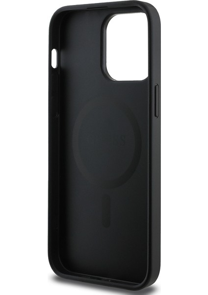 Apple iPhone 14 Pro Max Uyumlu Kılıf Guess Orjinal Lisanslı Magsafe Şarj Özellikli Small 4g Classic Siyah fırsatları