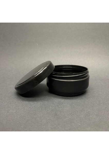 50 ml Boş Siyah Krem Kutusu , Siyah Plastik Krem Kavanozu x 6 Adet