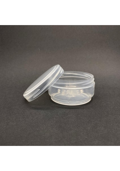 50 ml Boş Şeffaf Krem Kutusu , Şeffaf Plastik Krem Kavanozu x 6 Adet