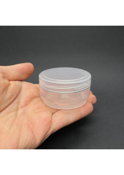 50 ml Boş Şeffaf Krem Kutusu , Şeffaf Plastik Krem Kavanozu x 6 Adet