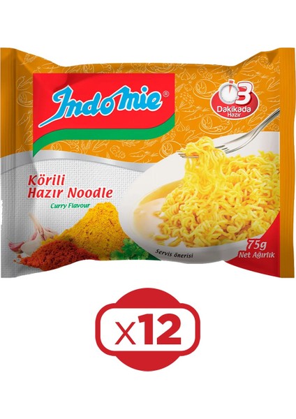Noodle Köri 75 gr x 12 Adet fiyatları