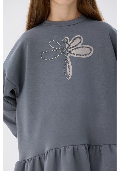 Bg Store Kız Çocuk Gri Elbise modelleri