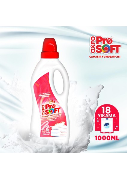 Soft Çamaşır Yumuşatıcısı Yeni ve Güçlü Formulü Ile 1000ML 18 Yıkama