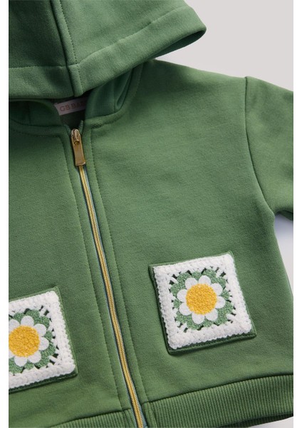 Bg Store Kız Bebek Yeşil Eşofman Üstü modelleri