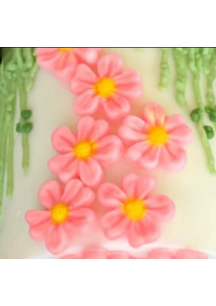 4'lü, Dörtlü Mini Minyatür Çiçek Silikon Kalıp K-1309, Kokulu Taş Sabun Alçı Mum Kalıbı