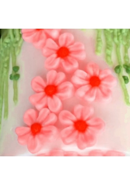 4'lü, Dörtlü Mini Minyatür Çiçek Silikon Kalıp K-1309, Kokulu Taş Sabun Alçı Mum Kalıbı