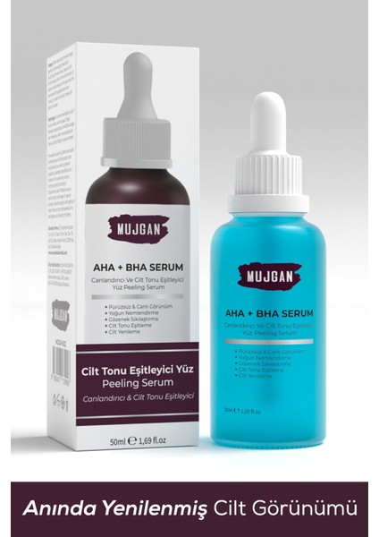 Canlandırıcı Aha + Bha Serum Cilt Yenileyici Ve Peeling Etkili Serum 50ml