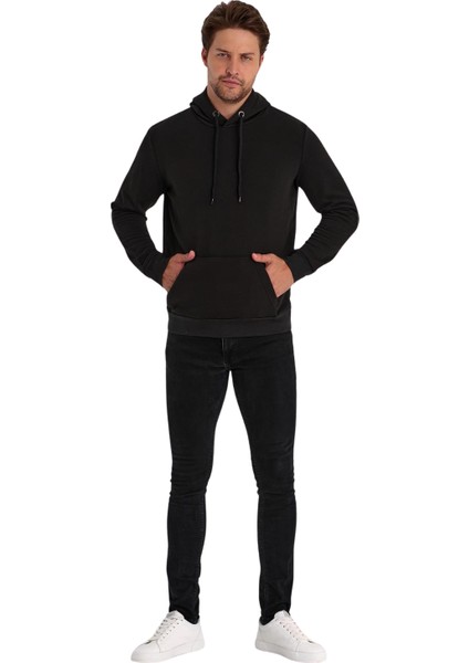 Erkek Kapşonlu Kanguru Cepli Sweat fiyatları
