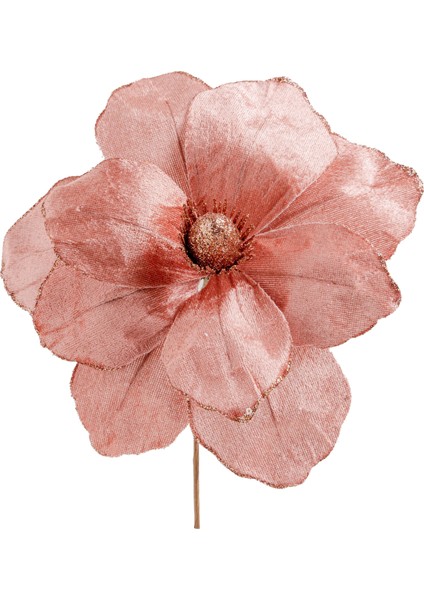 Yapay Kadife Ponsetya Pike Pembe 27 Cm