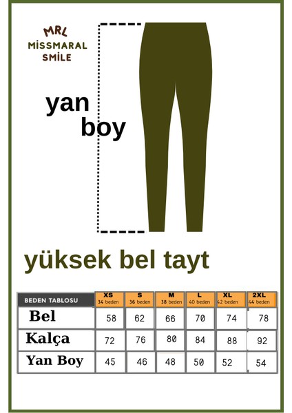 Kadın Haki Rengi Tayt Yüksek Bel Toparlayıcı Tam Boy Modern ve Dinamik Stil HB11021 indirimleri
