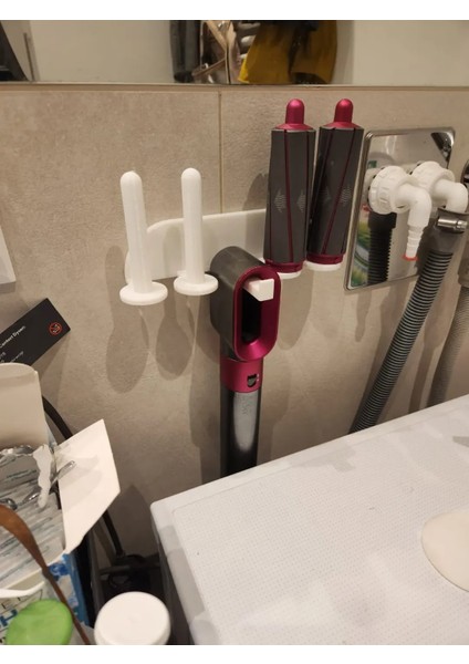 Dyson Airwrap Tutucu Standı, Düzenleyici Organizer 5 Slotlu(Beyaz, Siyah ve Gri Renk Seçenekleriyle)